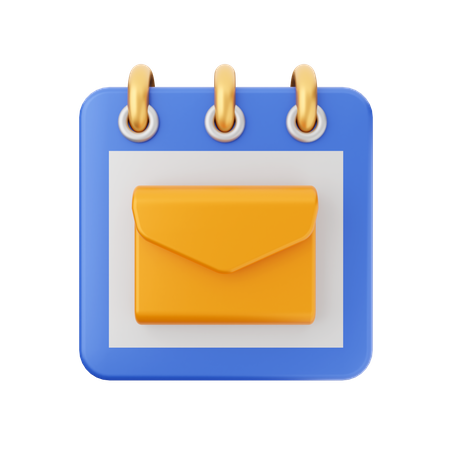 Mail Date  3D Icon