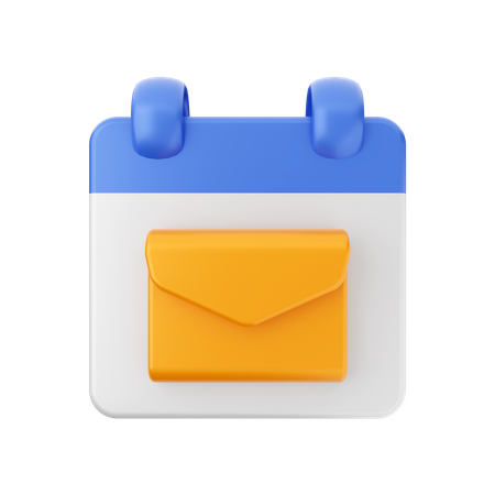 Mail Date  3D Icon