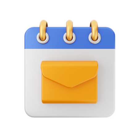 Mail Date  3D Icon