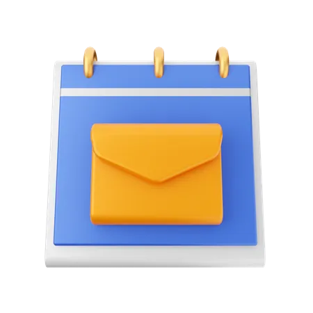 Mail Date  3D Icon