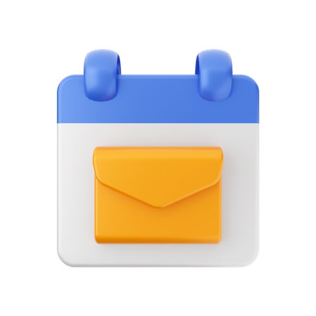 Mail Date 3D Icon