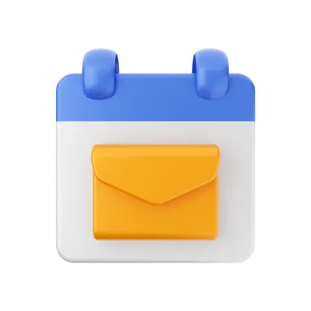 Mail Date  3D Icon