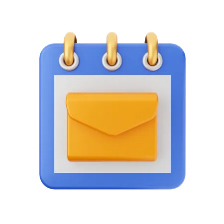 Mail Date  3D Icon
