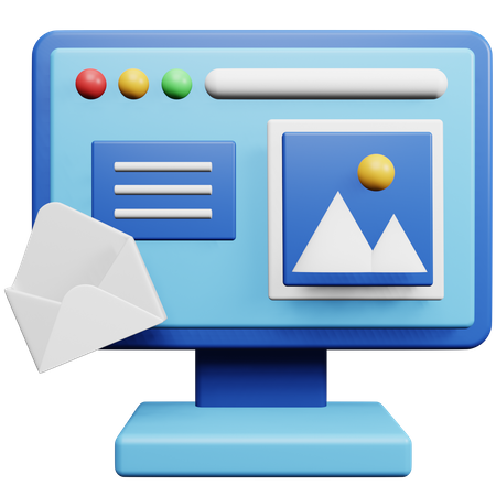 Mail-Dienst  3D Icon