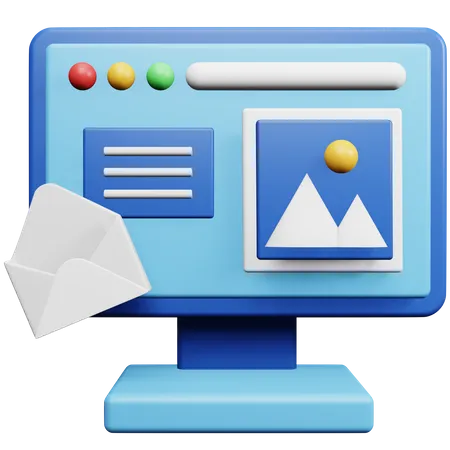 Mail-Dienst  3D Icon