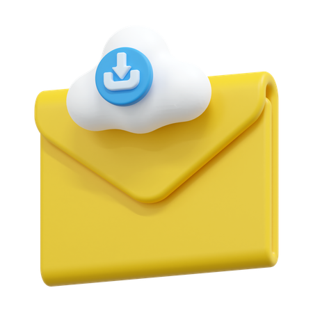 Mail download  3D Icon