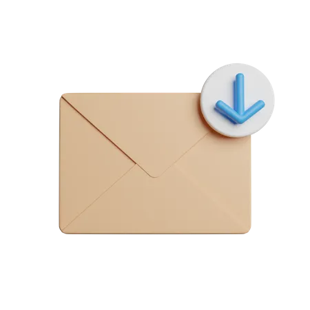 Inbox Mail Letter 3D Icon