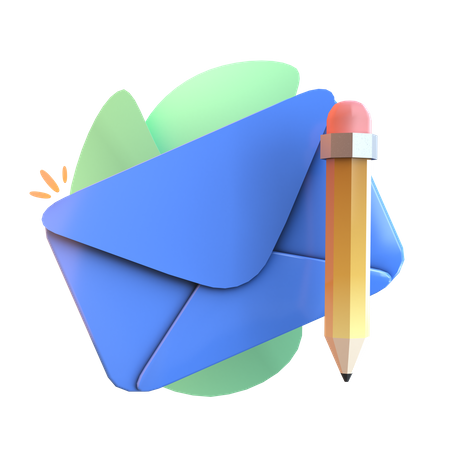 Mail Editing  3D Icon