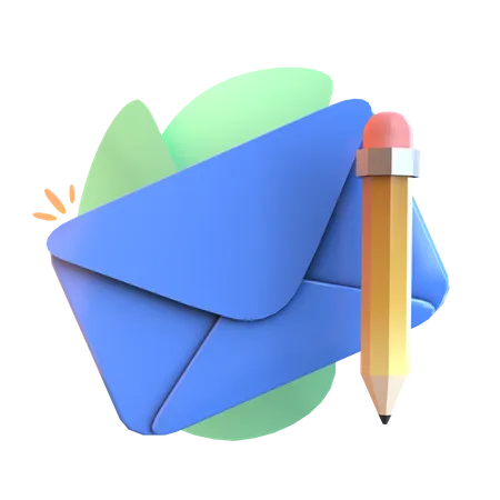 Mail Editing  3D Icon