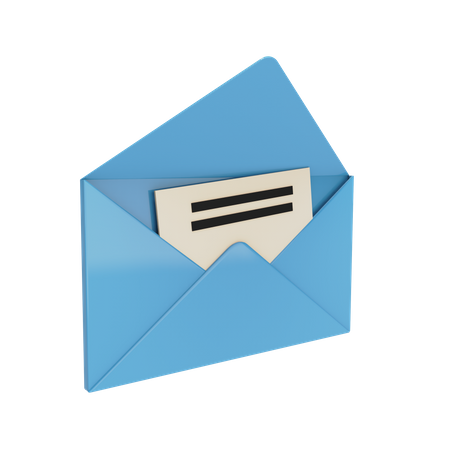 Mail envelop  3D Illustration