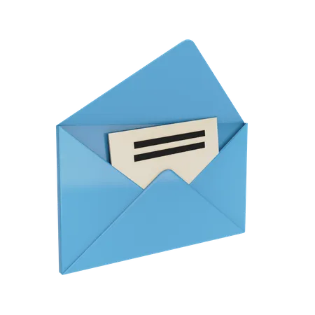Mail envelop  3D Illustration