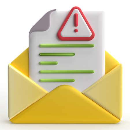 Mail Error  3D Icon