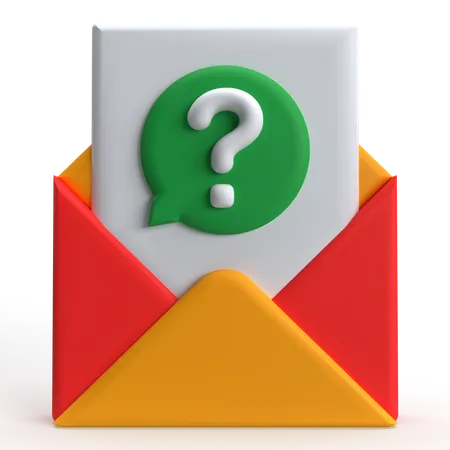 FAQ par courrier  3D Icon