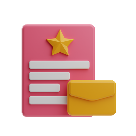 Mail Favorite  3D Icon
