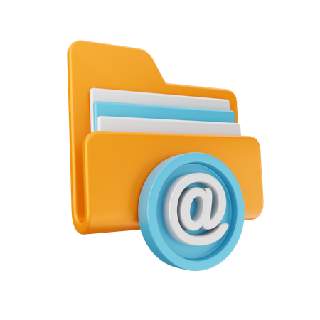 Folder Address  3D Icon