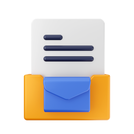 Mail Folder  3D Icon