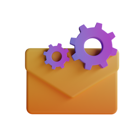 Mail Gear  3D Icon