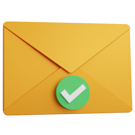 E-Mail genehmigen  3D Icon