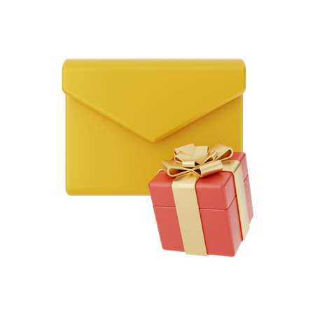 Mail Gift  3D Icon