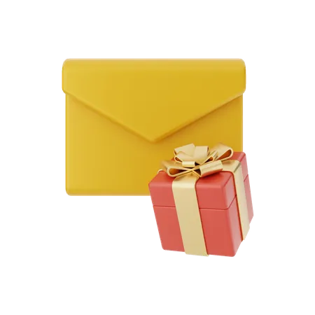 Mail Gift  3D Illustration