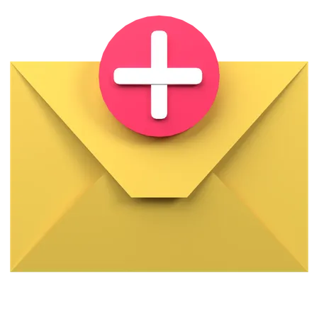 E-Mail hinzufügen  3D Icon
