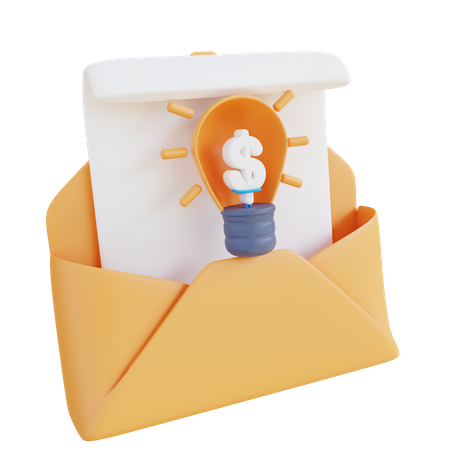Mail Idea  3D Icon