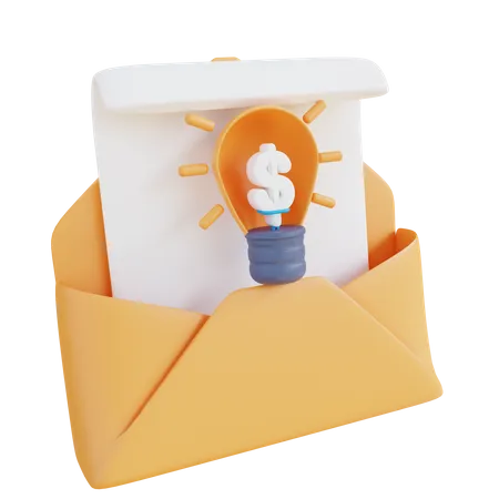 Mail Idea  3D Icon
