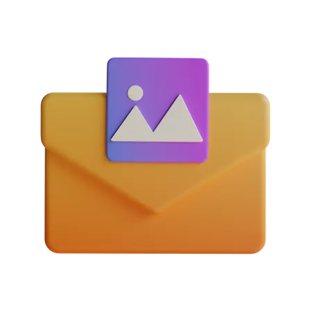 Mail Image  3D Icon