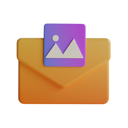 Mail Image  3D Icon