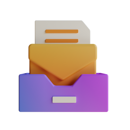 Mail Inbox  3D Icon