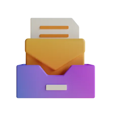 Mail Inbox  3D Icon
