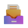 mail inbox 3d illustration