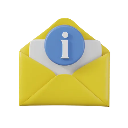 Mailinformationen  3D Icon