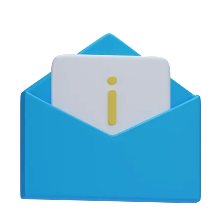 Mail Information  3D Icon