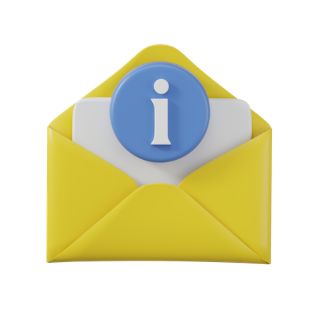 Mail Information  3D Icon