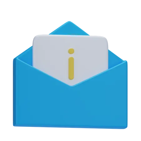 Mail Information 3 D Customer Service 3D Icon