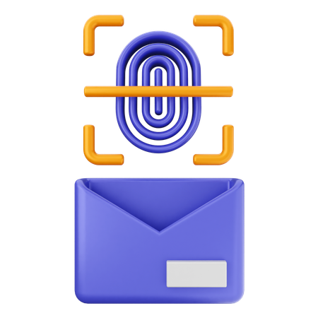 E-Mail Internet Sicherheit  3D Icon