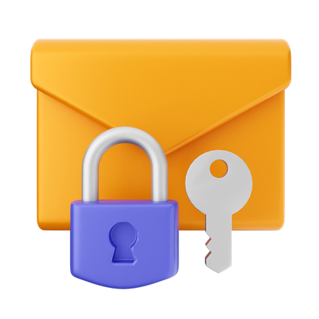 Mail Internet Security  3D Icon