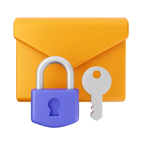 Mail Internet Security  3D Icon