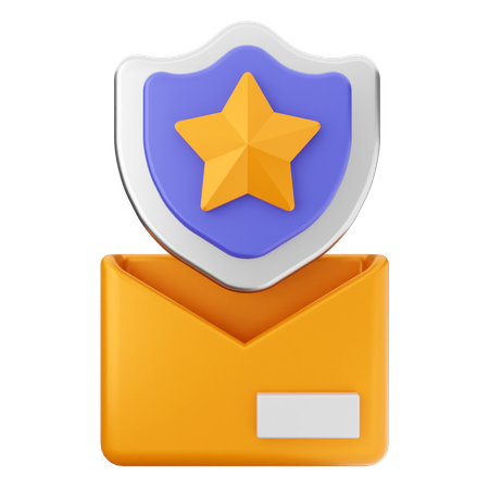 Mail Internet Security  3D Icon