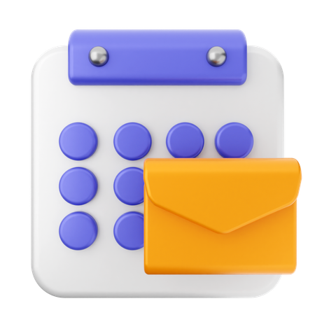 Mail-Kalender  3D Icon