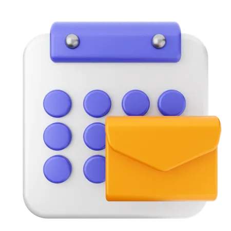 Mail-Kalender  3D Icon