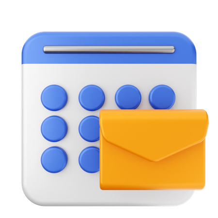 Mail-Kalender  3D Icon