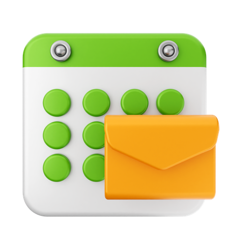 Mail-Kalender  3D Icon