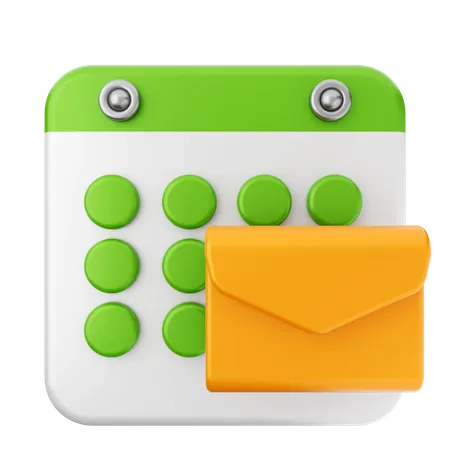 Mail-Kalender  3D Icon