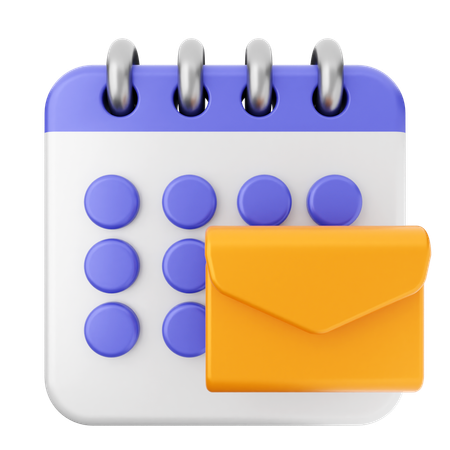 Mail-Kalender  3D Icon