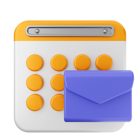 Mail-Kalender  3D Icon