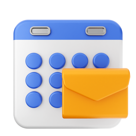 Mail-Kalender  3D Icon