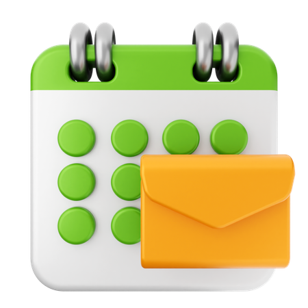 Mail-Kalender  3D Icon