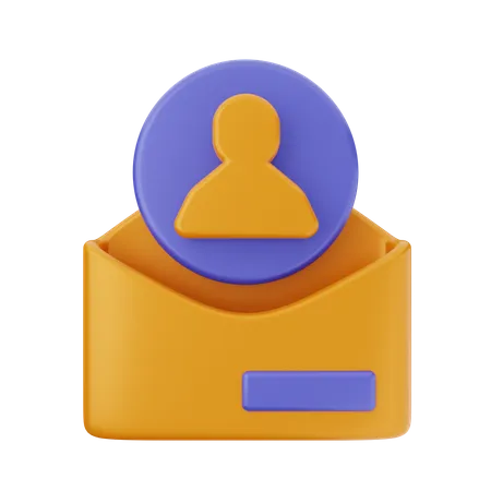 E-mail Konto  3D Icon